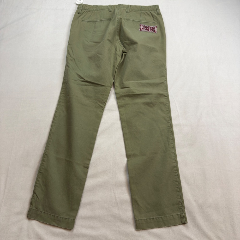 GAP Mens Slim Fit Military Patches Chino Pants 30x30 Olive Green‎ NWT - Picture 9 of 10